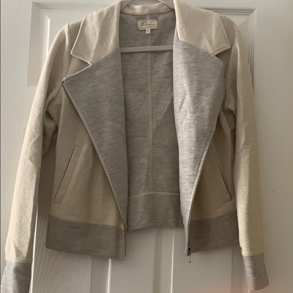 Lou & Grey casual knit Moto jacket